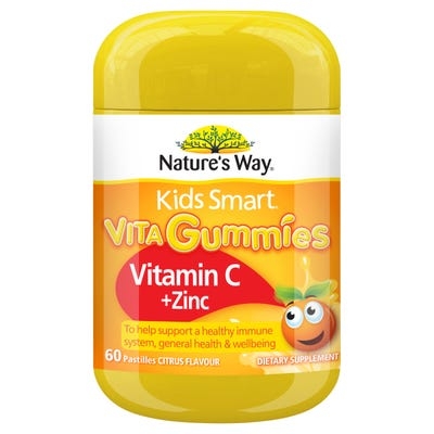 KIDS SMART VITA GUMMIES VITAMIN C + ZINC 60’S