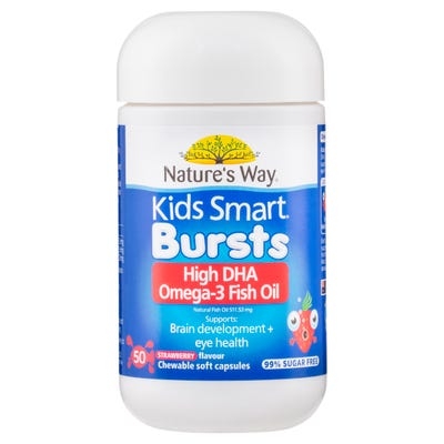 KIDS SMART BURSTS HIGH DHA OMEGA-3 FISH OIL 60S