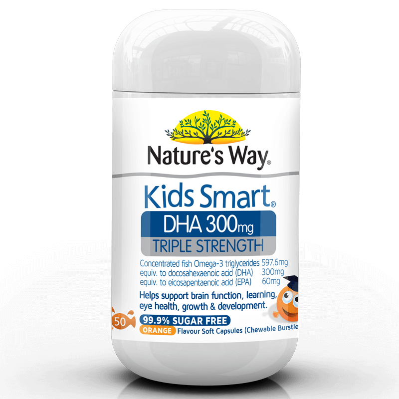 KIDS SMART BURSTLETS DHA TRIPLE STRENGTH 300MG 50S