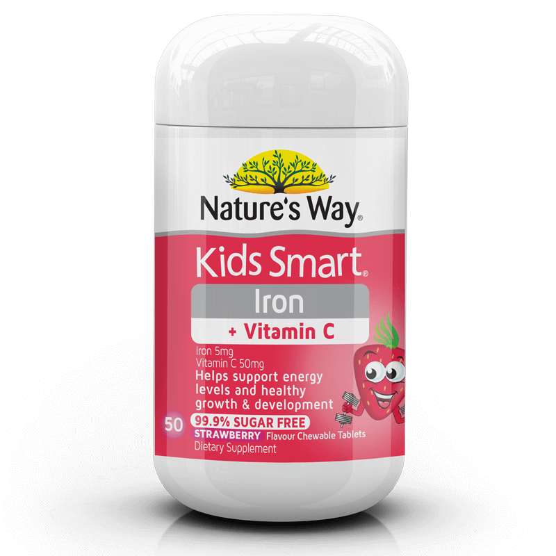 KIDS SMART CHEWABLES IRON + VITAMIN C CHEWABLES 50S