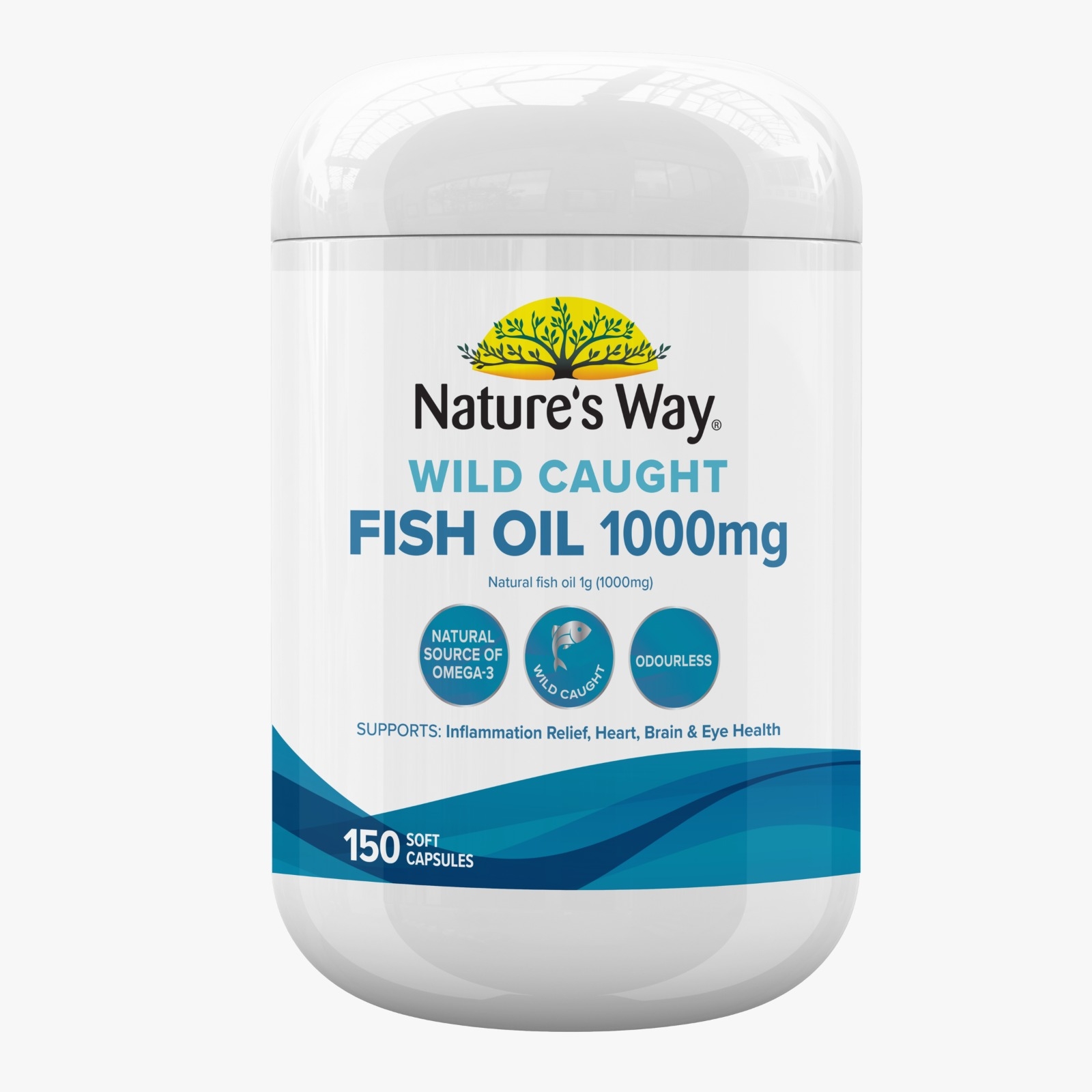 NATURE’S WAY WILD CAUGHT FISH OIL 1000MG